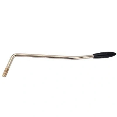 Image of Musiclily Pro Steel 6mm Thread Tremolo Arm Whammy Bar for Import Squier Strat Style Electric Guitar, Gold with Tip