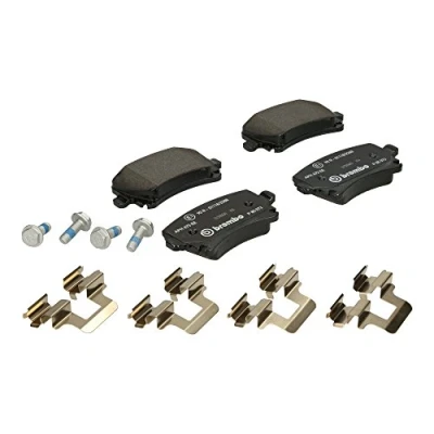 Image of 1K0698451, 1K0698451D, 1K0698451F, 1K0698451G, 1K0698451H Brake pad set BREMBO P 85 073 AUDI: A6 C6 Saloon, Avant, Allroad