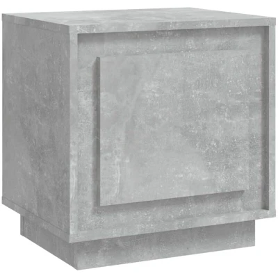 Image of vidaXL Bedside Cabinet Concrete Grey 44x35x45 cm Engineered Wood