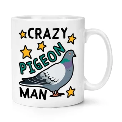 Image of Crazy Pigeon Man 10oz Mug Cup