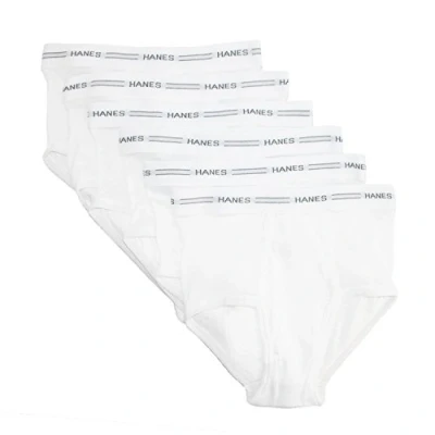 Image of Hanes Boys Boys&#039; Underwear, Comfort Flex Waistband Briefs, Multiple Packs &amp; Colors Available, White 6 Pack, M