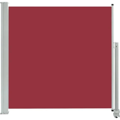 Image of vidaXL Patio Retractable Side Awning 160x300 cm Red