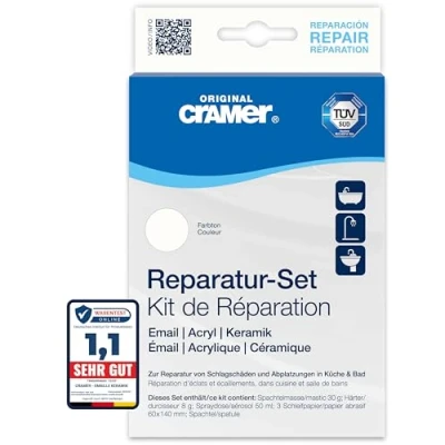 Image of Cramer 16005 Bathroom Repair Set for Ceramics, Enamel and Acrylic in Star White