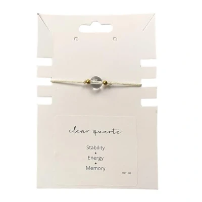 Image of VIE Single Bead Wristlet (Clear Quartz)
