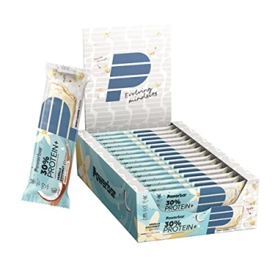 Image of Powerbar 30% Protein Plus Vanilla Caramel Crisp 15 x 55 g High Bar + Whey and Casein