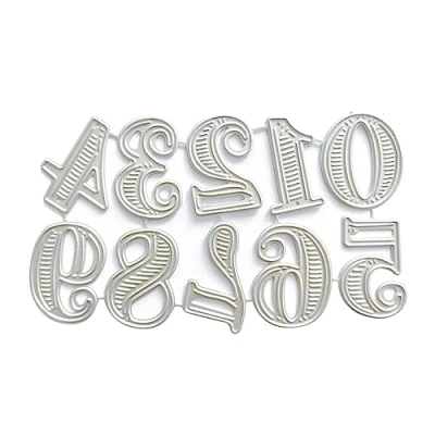 Image of Numbers Cutting Dies Number Die For Card Making Scrapbooking Album Paper