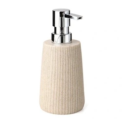 Image of Tatay Saigon Liquid Soap Dispenser, Polyresin, Beige, One Size