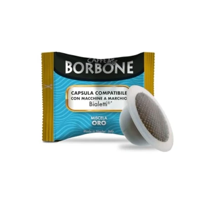 Image of Caffè Borbone Gold Coffee Blend 50 Capsules Compatible with Bialetti®* Machines