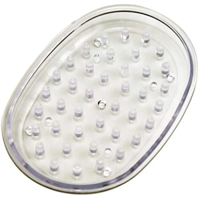 Image of Chef Aid Plastic Light Weight Soap Holder 12.2 x 10 8 cm Clear (Pack of 2)
