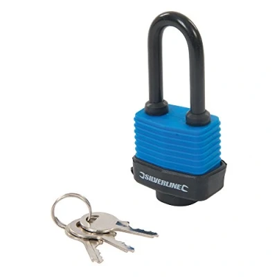 Image of Silverline Weather Resistant Padlock Long Shackle 48mm