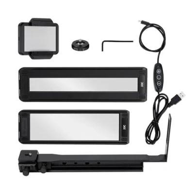 Image of JJC 35mm and 120 Film Digitizer Adapter, Negative Scanner with LED Back Light, 135 (35mm) &amp;120 Holder Adjusting Rod for Negatives Copying Digitizing Restore Convert to Digital Photos