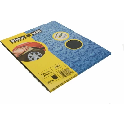 Image of Flexovit Waterproof Sanding Sheets 230 x 280mm 600G (25) FLV58244