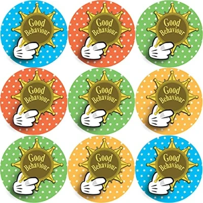 Image of 144 Good Behaviour 30 mm Reward Stickers for School Teachers, Parents and Nursery