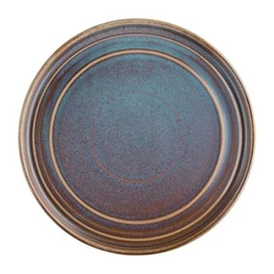 Image of Olympia Cavolo Flat Round Plates Iridescent 220mm (Pack of 6)