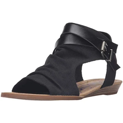 Image of Blowfish Malibu Women&#039;s Balla Wedge Sandal, Black, 5.5 UK