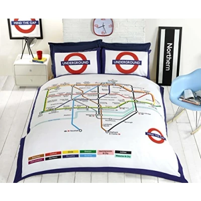 Image of London Underground Single Duvet Set