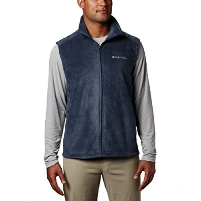 Image of Columbia Men&#039;s Steens Mountain Vest Fleece, Collegiate Navy, 4X Tall