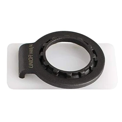 Image of Unior Men&#039;s Pocket Spoke and Freewheel Remover 1669/4 Wrench, Metallic Grey, One Size UK