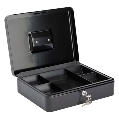 Image of Burg Wachter CB04BK Cash Box, Black, 300 x 90 240mm