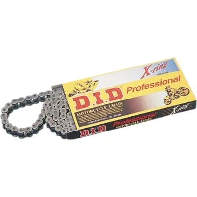 Image of DID Chain 520 ZVMX, 120 Links (X Ring Gold), Open with Rivet Lock