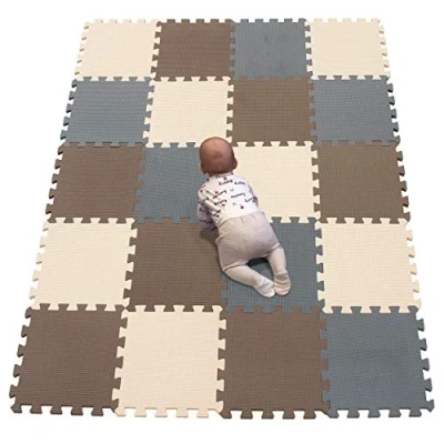 Image of YIMINYUER® 20 Tiles (30cmx30cmx1cm Each Tile) Baby Soft Puzzle Play Mats, Kids Thick EVA Foam Floor, Toddlers &amp; Children&#039;s Interlocking Mat R06R10R12G301020
