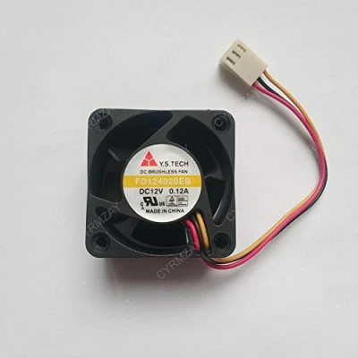 Image of CYRMZAY Compatible for Y.S.TECH 12V 0.12A FD124020EB 40 * 20MM 3Pin Cooling Fan