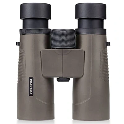 Image of Praktica Pioneer R 10x42mm Waterproof Binoculars Brown Roof Prism Premium Fully Multi Coated Glass Lenses for Bird Watching, Wildlife, Hiking &amp; More