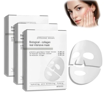 Image of Skaind Hydraglow Deep Face Mask,Skaind Collagen Mask,Collagen Anti Wrinkle Mask,Hydrating Overnight Mask, Aging Mask for Lifting, Firming, And Moisturizing (12 pcs)