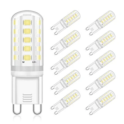 Image of Eco.Luma G9 LED Light Bulbs Cool White 6000K, 5W Replacement 30W 40W Halogen Bulb, Non Dimmable Energy Saving Bulbs, 360 Beam Angle, No Flicker, 220 240V, 10 Pack