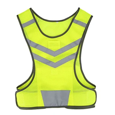 Image of Fluorescent Running Vest,Reflective Safety Vest, Reflective Vest ycle Cycling Adjustable High Visibility Sports replacement for Outdoor Hiking Footing Woman Man, Yellow M