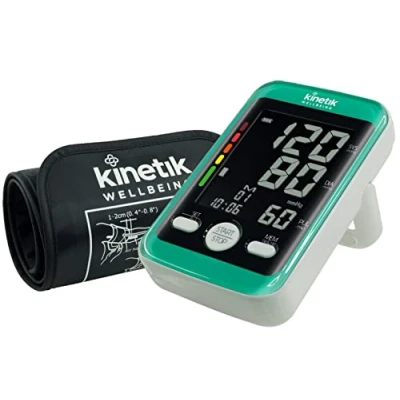 Image of Kinetik Wellbeing Advanced Blood Pressure Monitor Universal Comfort Cuff (22 42cm) for Upper Arm Home use in Association with St John Ambulance