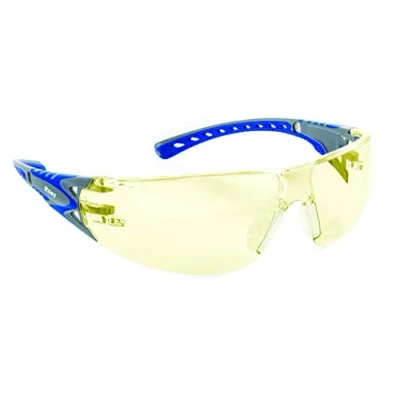 Image of Riley Eyewear Stream Evo Sunglasses Industrial Workwear Eye Protection Safety Glasses (Amber)