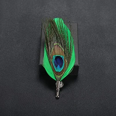 Image of Brooches,brooches for women，Classic Peacock Feather Brooch Scarf Buckle Lapel Pins &amp; Brooches Jewelry Bridge Suit Wedding Men Accessories (Color : M4)