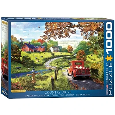 Image of EuroGraphics 6000 0586 The Country Drive Jigsaw Puzzle, Various, 1000