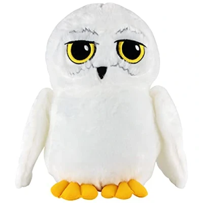 Image of Play By 760019813 Harry Potter Plush Toy, Hedwig, Approx. 23 cm Tall, Faithful to The Original, Made of Soft Polyester, a Must for All Fans Well Known Magician, Colourful, Standard Size
