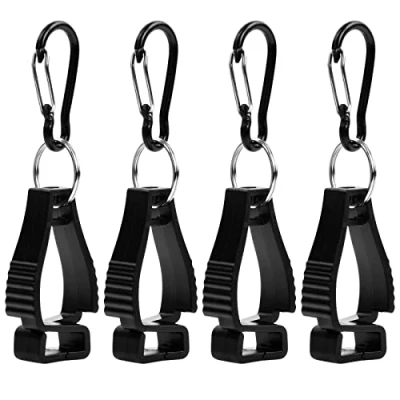 Image of Yasmous Work Glove Clip 4 Pcs Clamp Grabber Holder Hanger Labor Safety