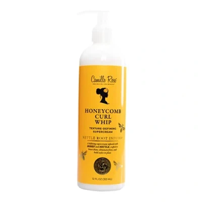 Image of Camille Rose Honeycomb Curl Whip Texture Defining Supercream to Hold, Defrizz, Nourish, Shine, and Promote Hair Regrowth With Honey Nettle Root
