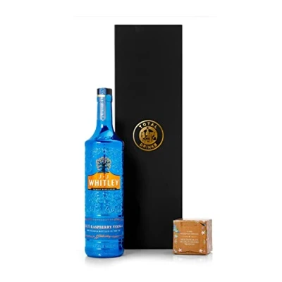 Image of JJ Whitley Blue Raspberry Vodka 70cl &amp; Chocolate Truffle Gift Box
