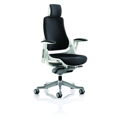 Image of Dynamic Zure Executive Chair Black Fabric with Arms Headrest