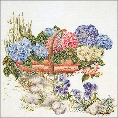 Image of Thea Gouverneur Cross Stitch Kit, Multi Colour, 48x41cm