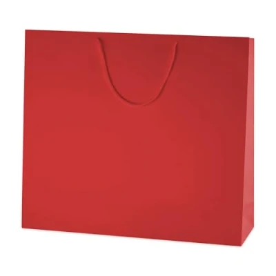 Image of Thepaperbagstore 20 Red Matt Laminated Paper Bags with Rope Handles Extra Large 500x420x130mm