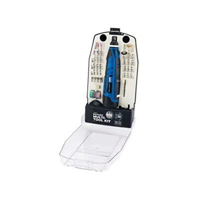 Image of Draper Storm Force 10.8V Power Interchange Rotary Multi Tool Kit, 1 x 1.5Ah Battery, Charger (50 Piece)