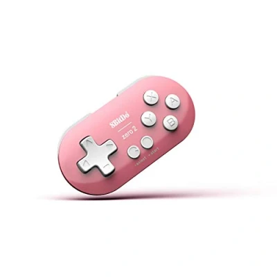 Image of 8Bitdo Zero 2 Bluetooth Gamepad Keychain Sized Mini Controller for Switch, Windows, Android, macOS &amp; Raspberry Pi(Pink Edition)