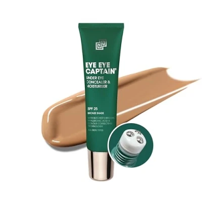 Image of Shakeup Mens Concealer, Under Eye, Reduces Dark Circles and Puffiness, with SPF25, Vegan Makeup, 24hr Moisturisation, Bronze Shade, 15ml