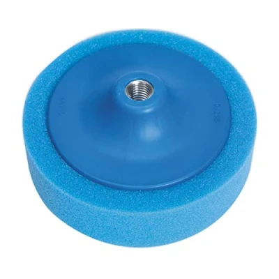 Image of Sealey Buffing &amp; Polishing Foam Head Ø150 x 50mm 5/8&quot;UNC Blue/Medium