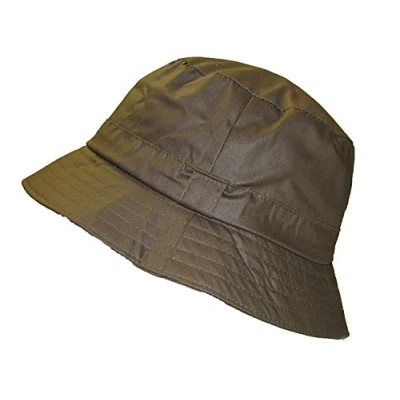 Image of VIZ Adult Wax Bush Bucket HAT (59cm, Olive)