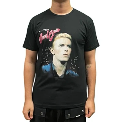 Image of David Bowie Young Americans Back Printed Official Unisex T Shirt Various Sizes 75 Range Black
