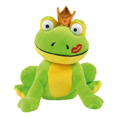 Image of Kögler Otto 75630 Labertier Frog Approx. 18 cm Tall Plush Toy with Playback Function, Plappers Everything Funny and Moves, Battery Operated