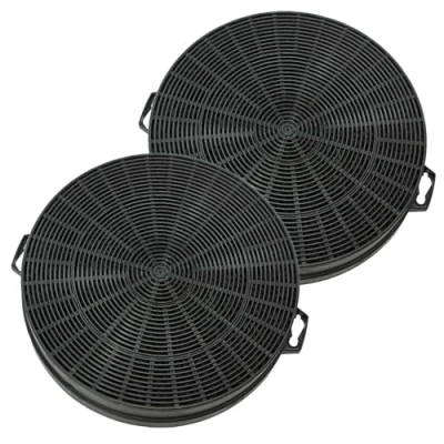 Image of SPARES2GO Carbon Charcoal Filter compatible with Tecnik TKE5035 TKE591/2 TKE595/2 Cooker Hood (Pack of 2)