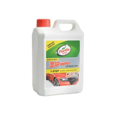 Image of Turtle Wax Zip Car Shampoo 2.5L Dissolves Tough Stains &amp; Soils with Streak Free Rinsing Dual Action Concentrated Wash Carnauba Easy to Use, Wash, Rinse Dry for a Showroom Shine